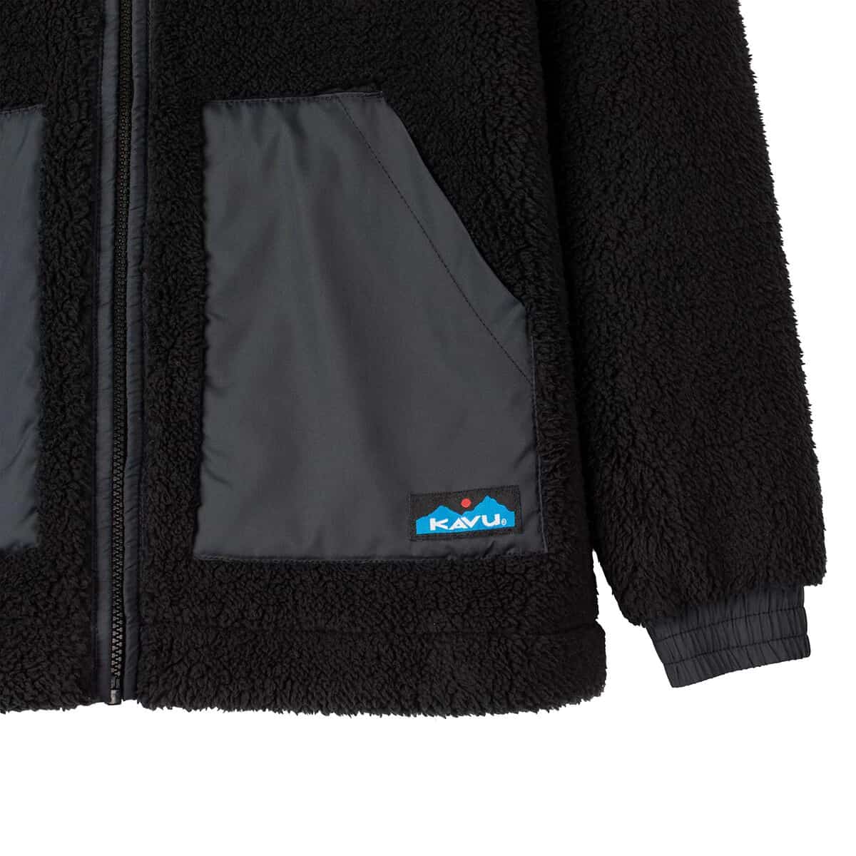 Kavu Women's Cozy Harbor Hooded Fleece Jacket Black Chalet