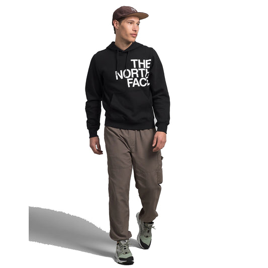 A Black hoodie with The North Face logo, ideal for casual wear.