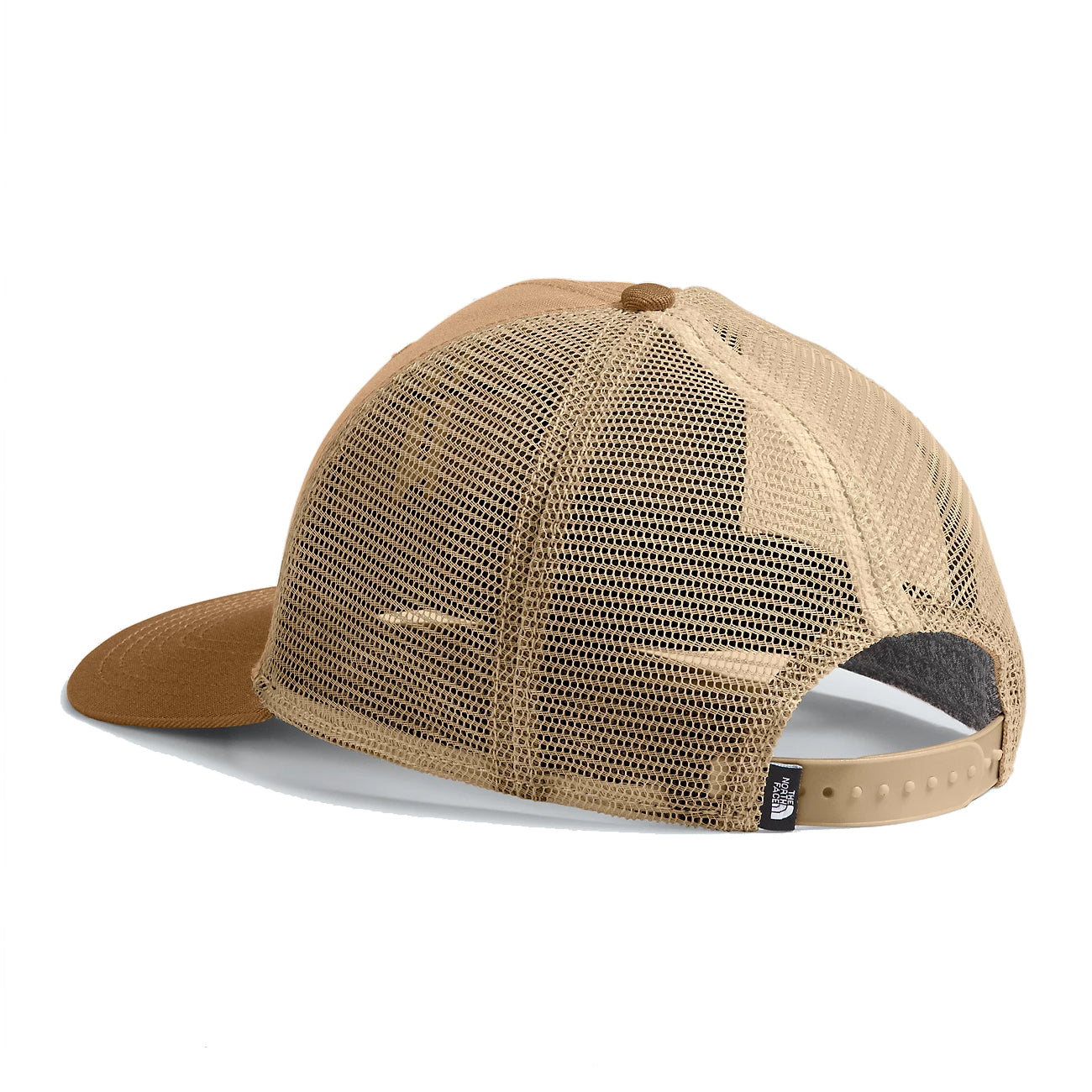 The North Face Unisex Deep Fit Mudder Trucker Hat: Classic trucker hat with deep fit and adjustable snapback closure in Utility Brown