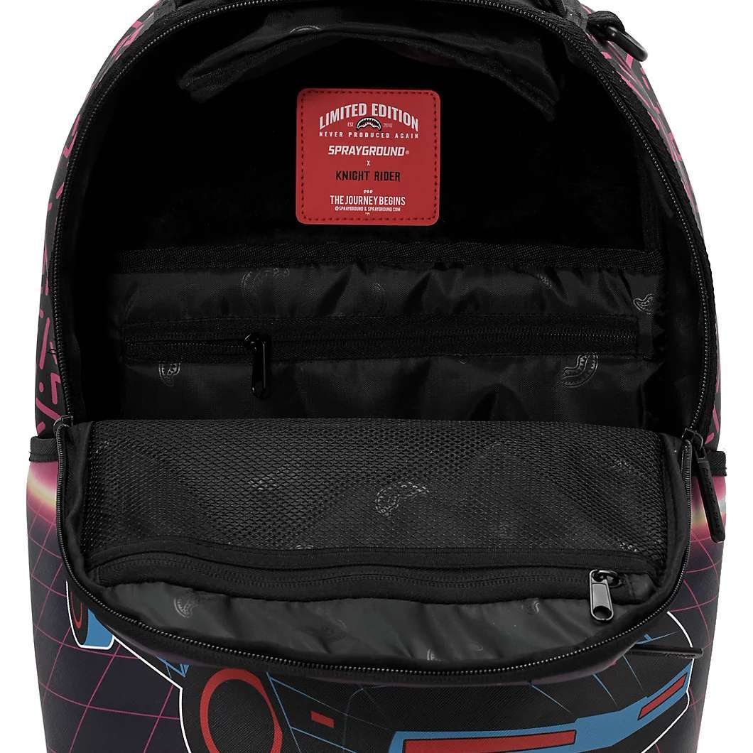 Black Sprayground Knight Rider Backpack - Limited Edition