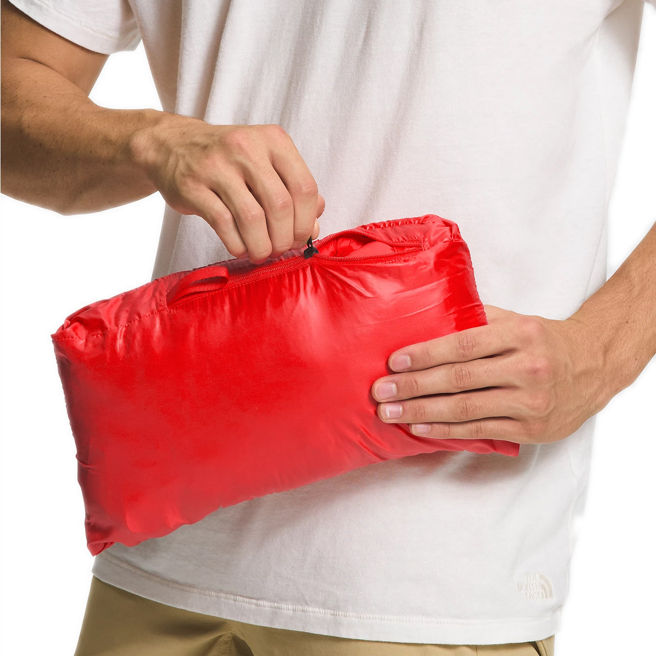 The North Face Men’s Thermoball Eco Jacket in Fiery Red