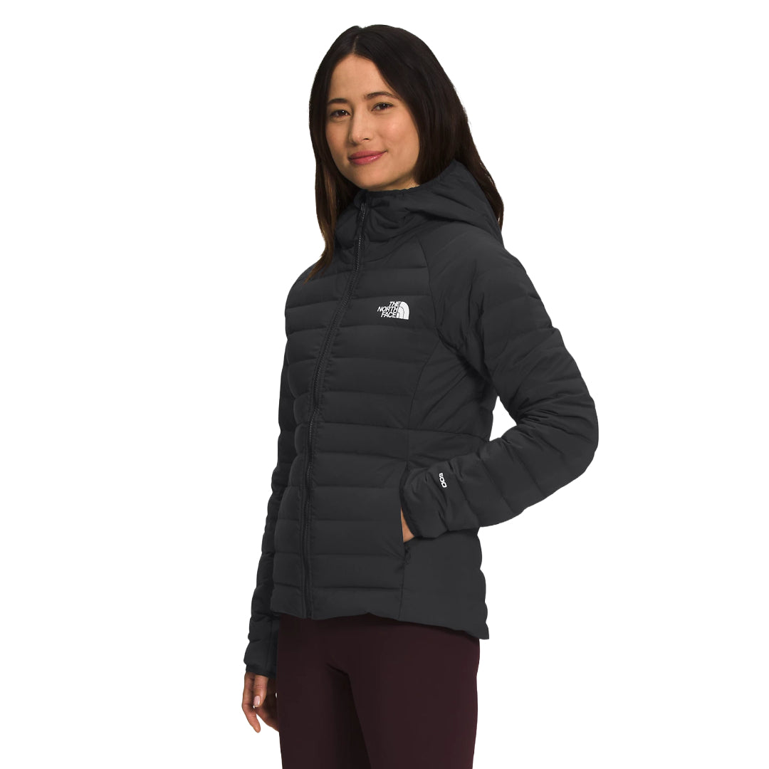 The North Face Women’s Belleview Stretch Down Hoodie in black