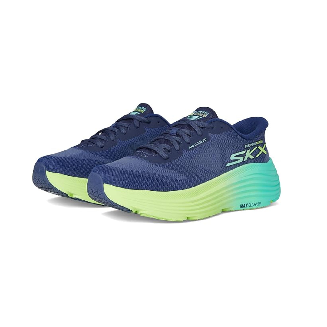 Skechers Women's Max Cushioning Endeavour Hallandale Slip-Ins – a hands-free, ultra-cushioned sneaker for superior comfort and effortless wear.