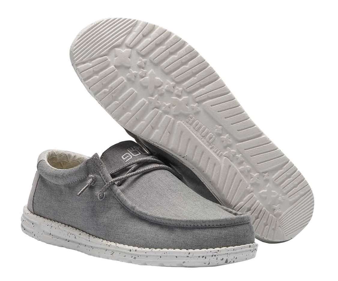 Hey Dude Men's Wally Chambray - Frost Grey 110063224