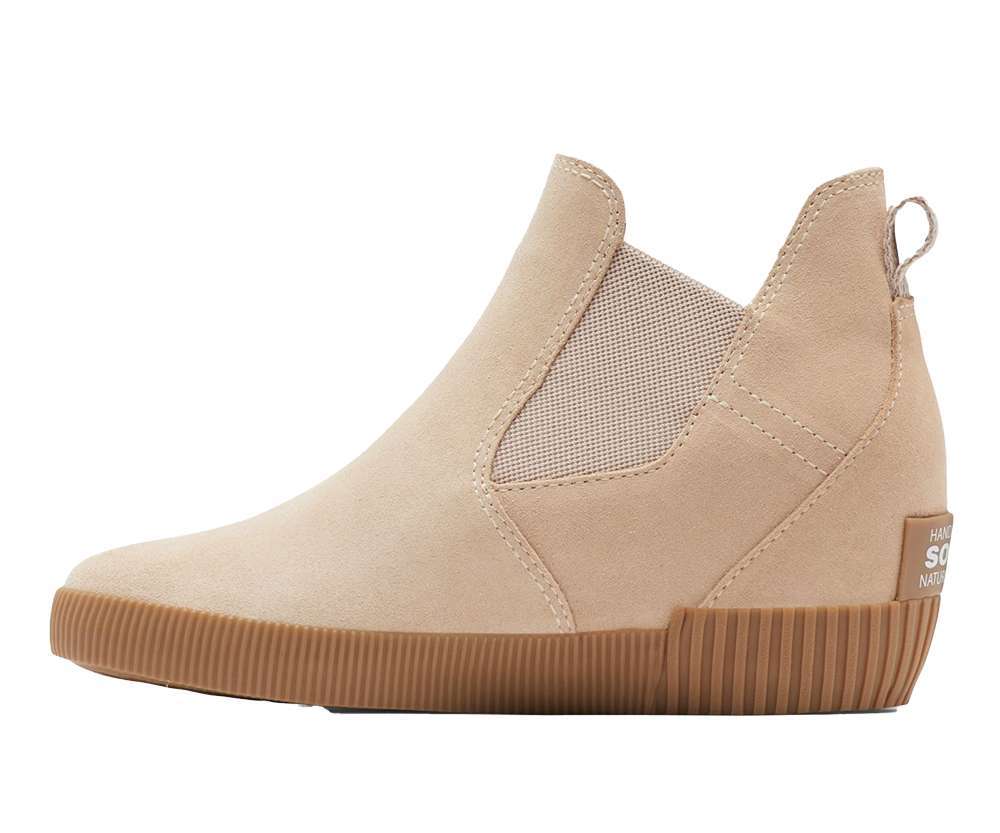 Out N About Slip-On Wedge NL4702-257 Natural Tan, White
