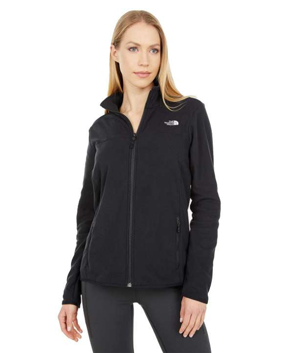 The North Face Women's TKA Glacier Full-Zip Jacket (Black) NF0A48KJJK3