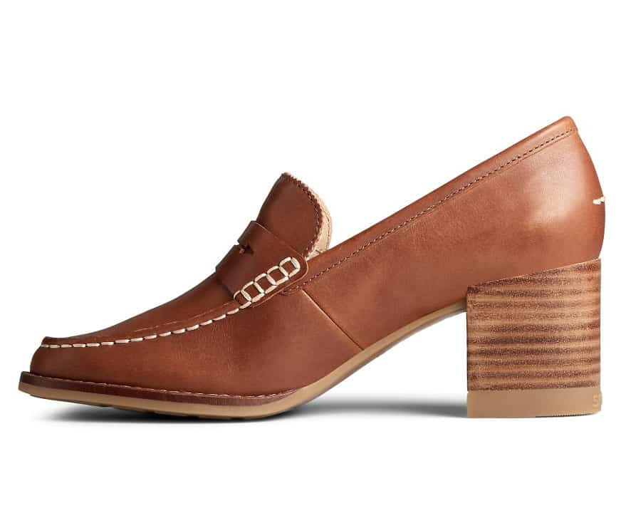 Sperry Women's Seaport Penny Heel Leather Loafer