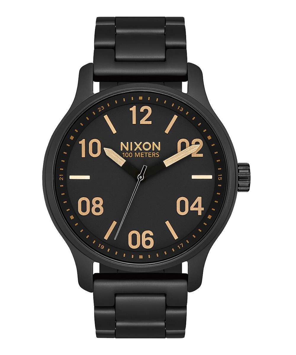 NIXON Patrol Watch Matt Black/Gold A1242-1041