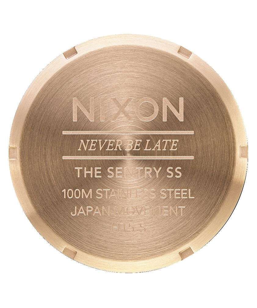 Nixon Sentry Stainless Steel Watch Gold/White A356-508