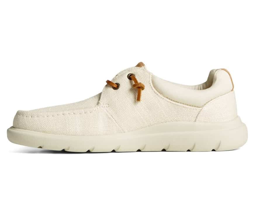 Sperry Women's Captain's Moc Hemp Slip On - Bone