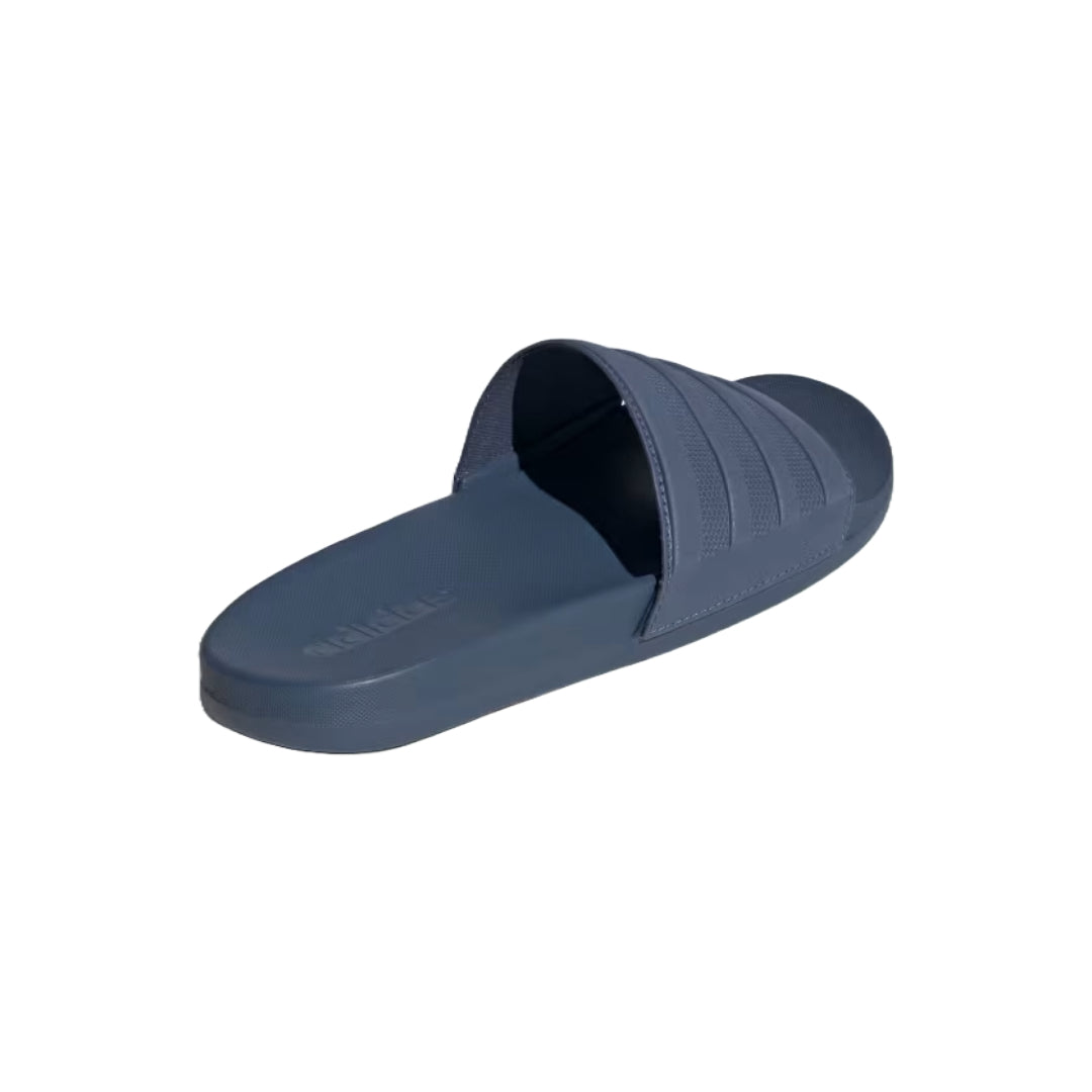 adidas Adilette Comfort Slides - Stylish black slides with contoured footbed, perfect for casual comfort and on-trend summer fashion.