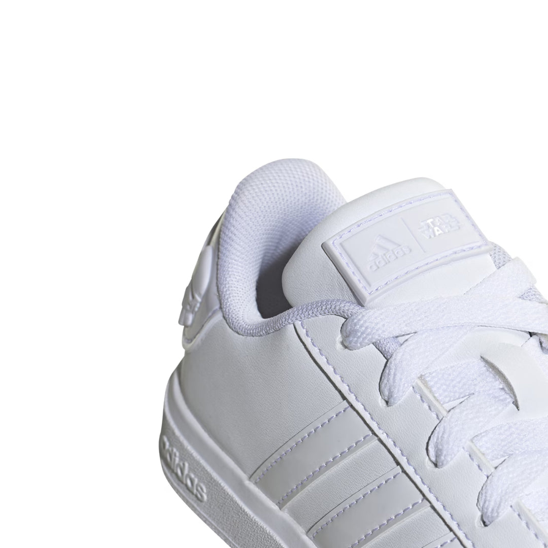 adidas Star Wars Grand Court 2.0 Sneaker featuring a white design with Star Wars-theme
