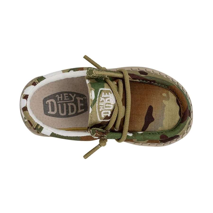 Hey Dude Wally Toddler Camouflage Shoes - Multi Camo