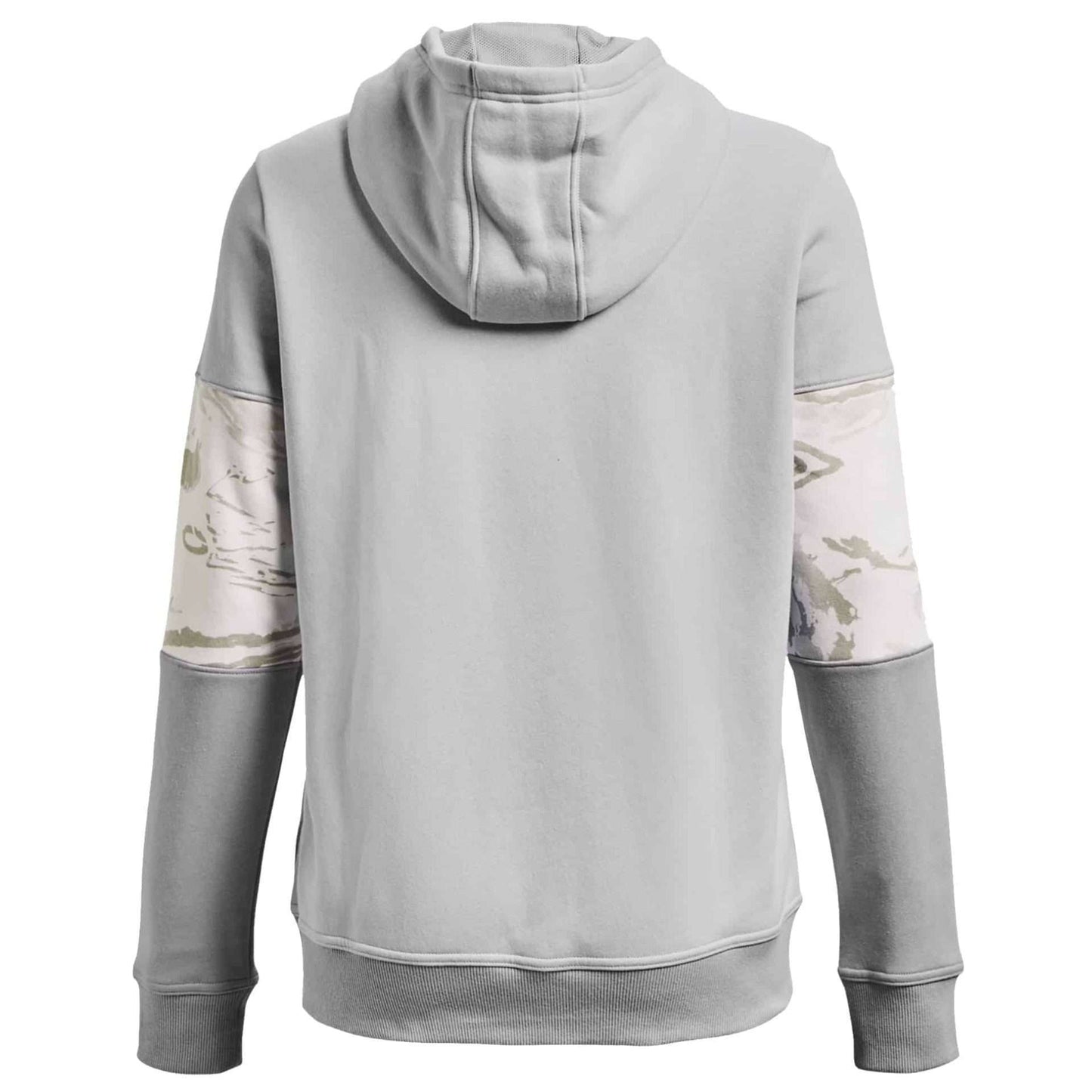 Women's UA Rival Fleece Blocked Hoodie Halo Gray / UA Snow Camo