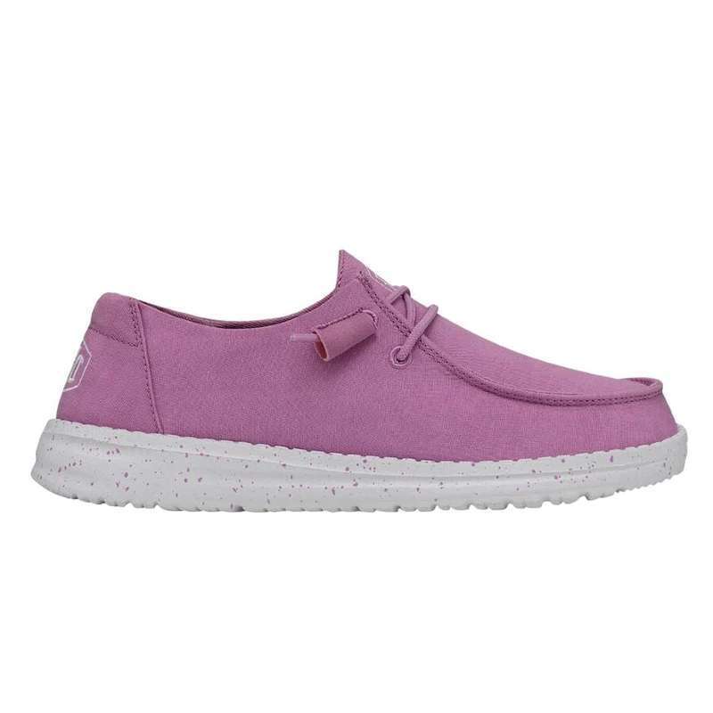 Hey Dude Women's Wendy Slub Canvas Shoes - Violet