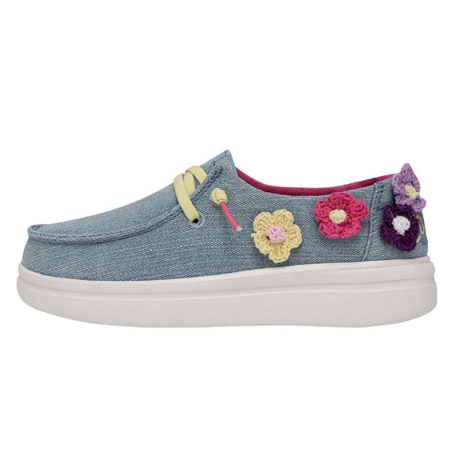 Hey Dude Youth Rise Shoes - Crochet Dahlia 40107-1KU