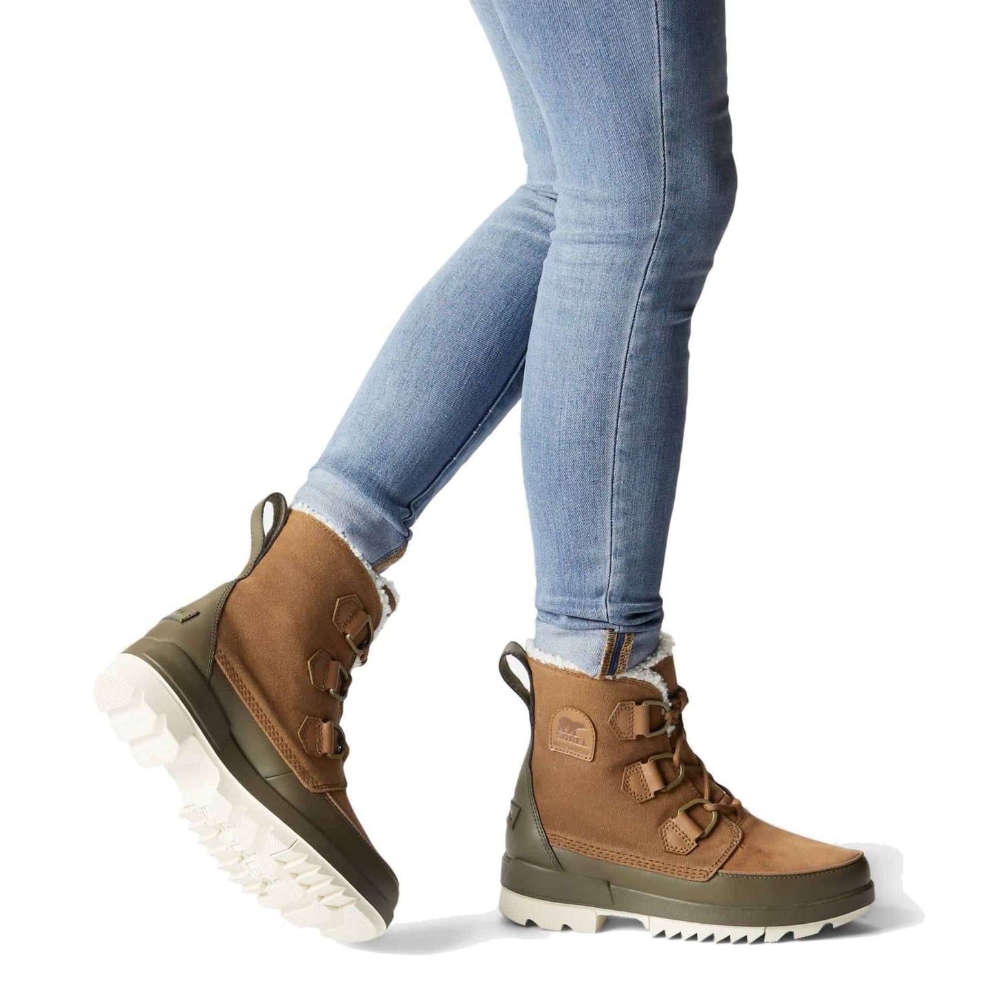 SOREL Women's Tivoli IV Boot- Velvet Tan, Olive Green