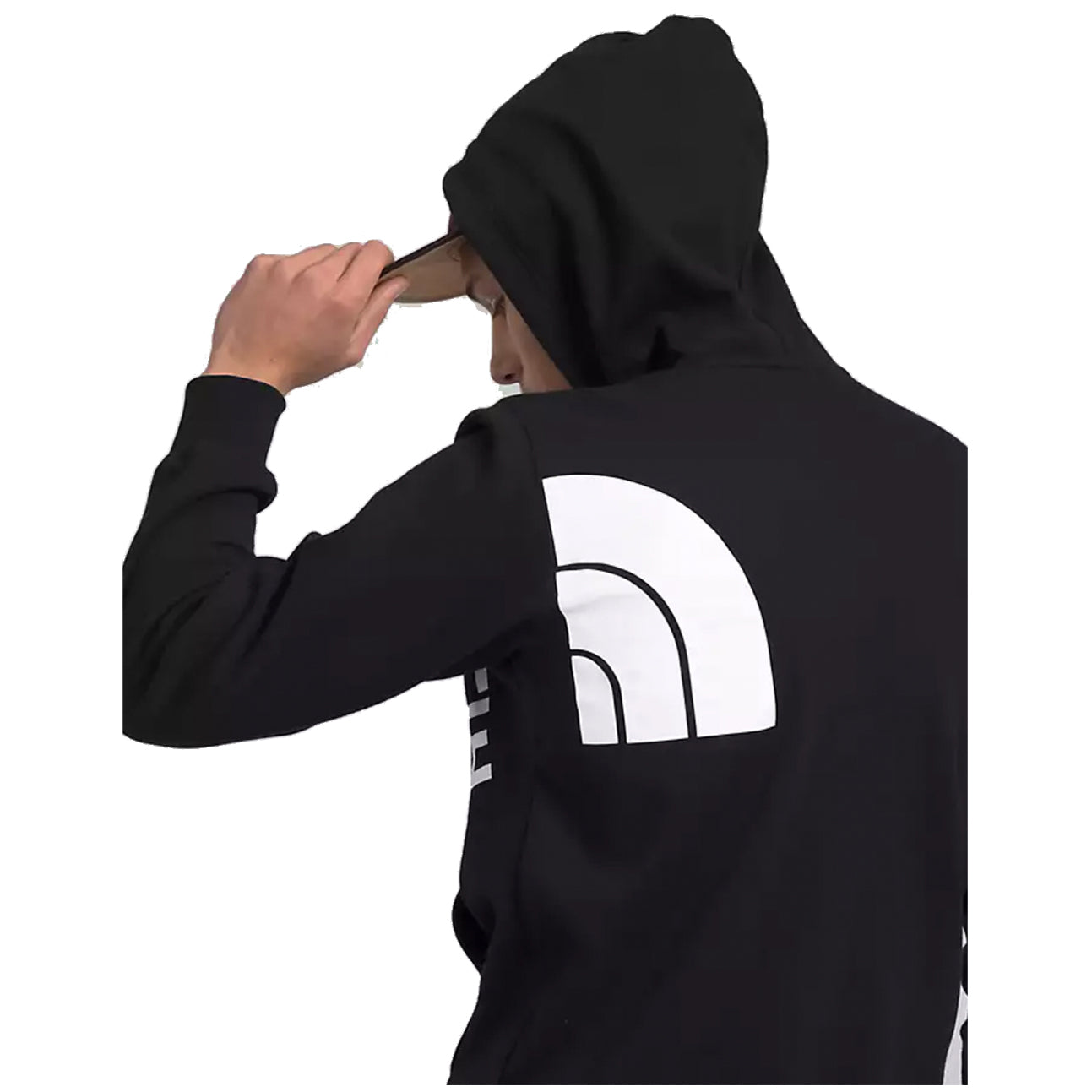A Black hoodie with The North Face logo, ideal for casual wear.