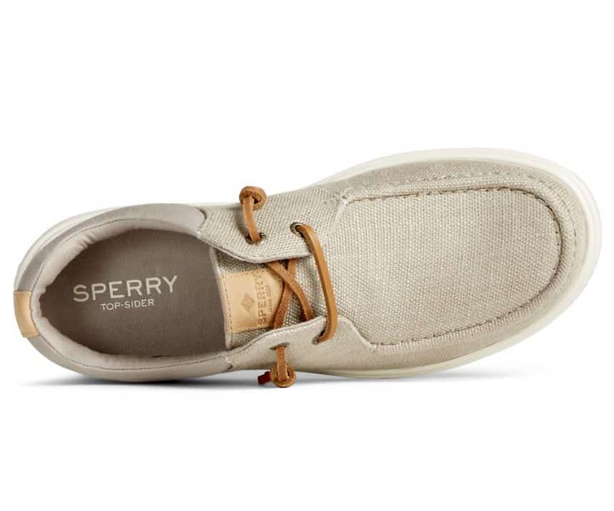 Sperry Men's Captain's Moc Hemp Slip On Shoes - Taupe