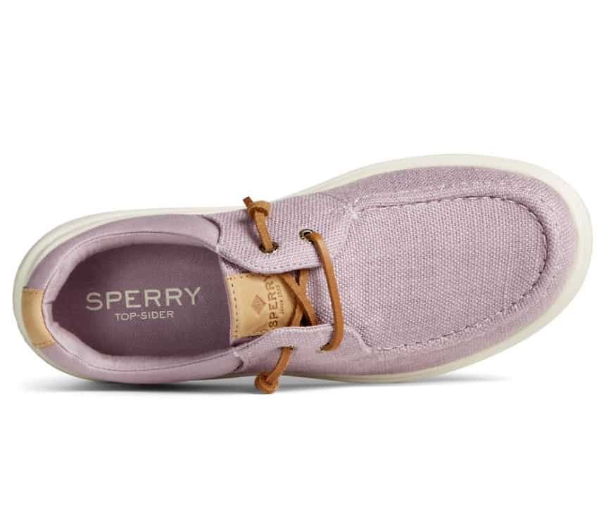 Sperry Women's Captain's Moc Hemp Slip On - ELDERBERRY