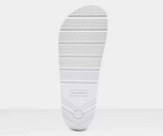 Hunter Women's Original Terry Towelling Logo Adjustable Slides - White (WFD1035MAS)