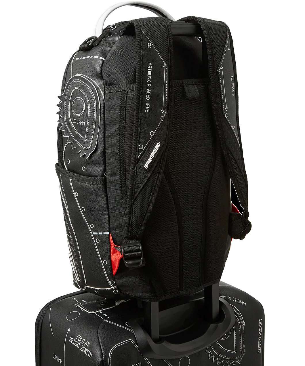 SPRAYGROUND HIGH TECH JETSETTER CARRY-ON LUGGAGE 910CL160
