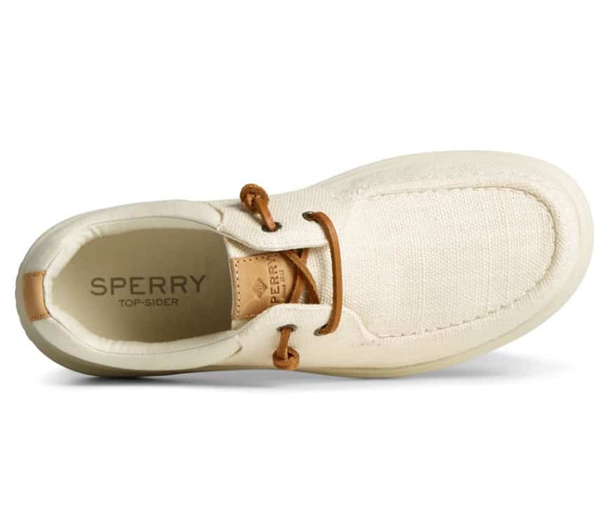 Sperry Women's Captain's Moc Hemp Slip On - Bone