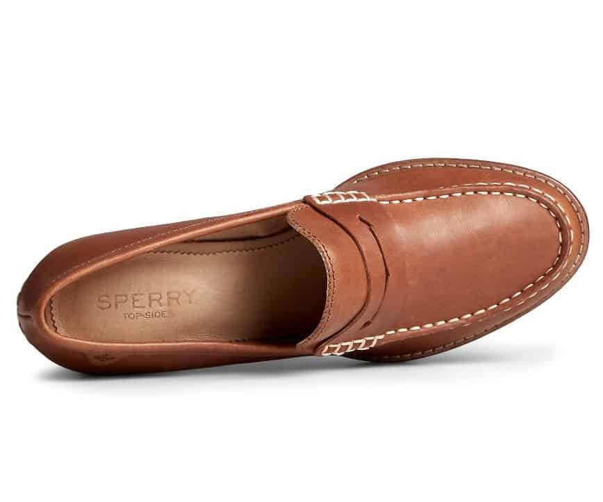Sperry Women's Seaport Penny Heel Leather Loafer
