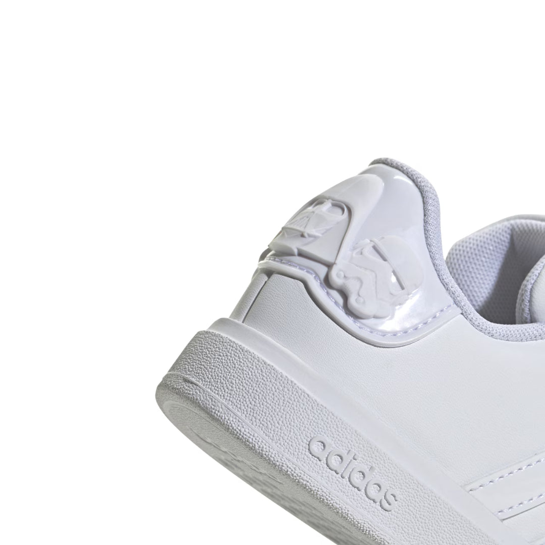 adidas Star Wars Grand Court 2.0 Sneaker featuring a white design with Star Wars-theme