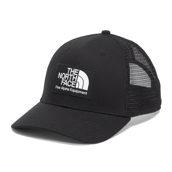 The North Face Unisex Deep Fit Mudder Trucker Hat: Classic trucker hat with deep fit and adjustable snapback closure in Black