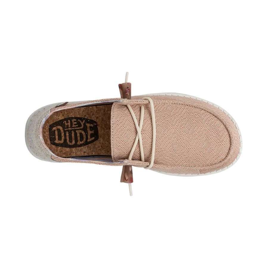 Hey Dude Women's Wendy Knit II Shoes - Pink Salt