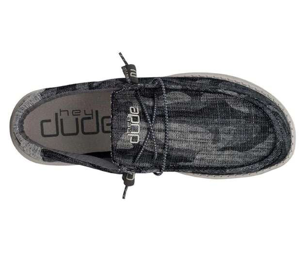 Hey Dude Men's Wally Print Shoes 110063268 Camo Tweed