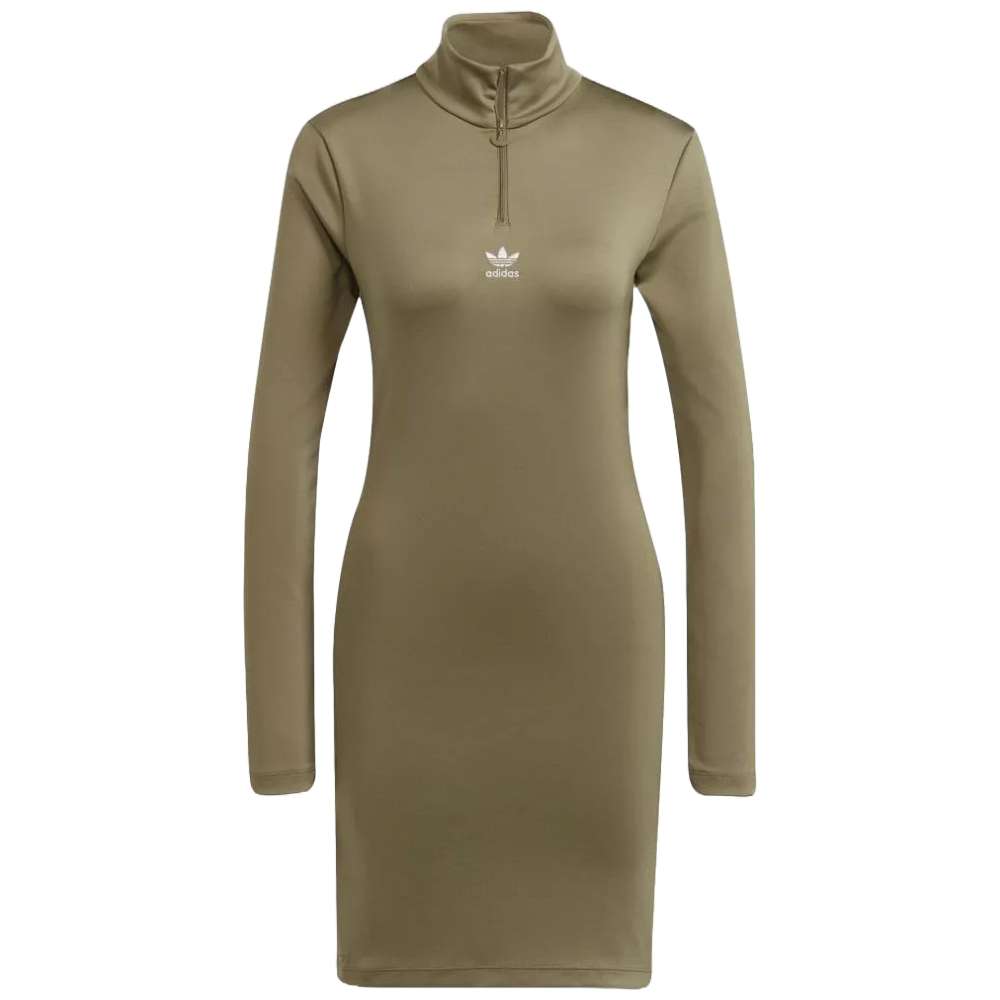 adidas Originals Women Adicolor Classics Long Sleeve Dress with orbit green