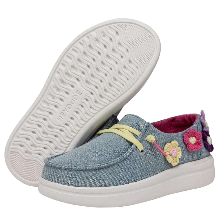 Hey Dude Youth Rise Shoes - Crochet Dahlia 40107-1KU