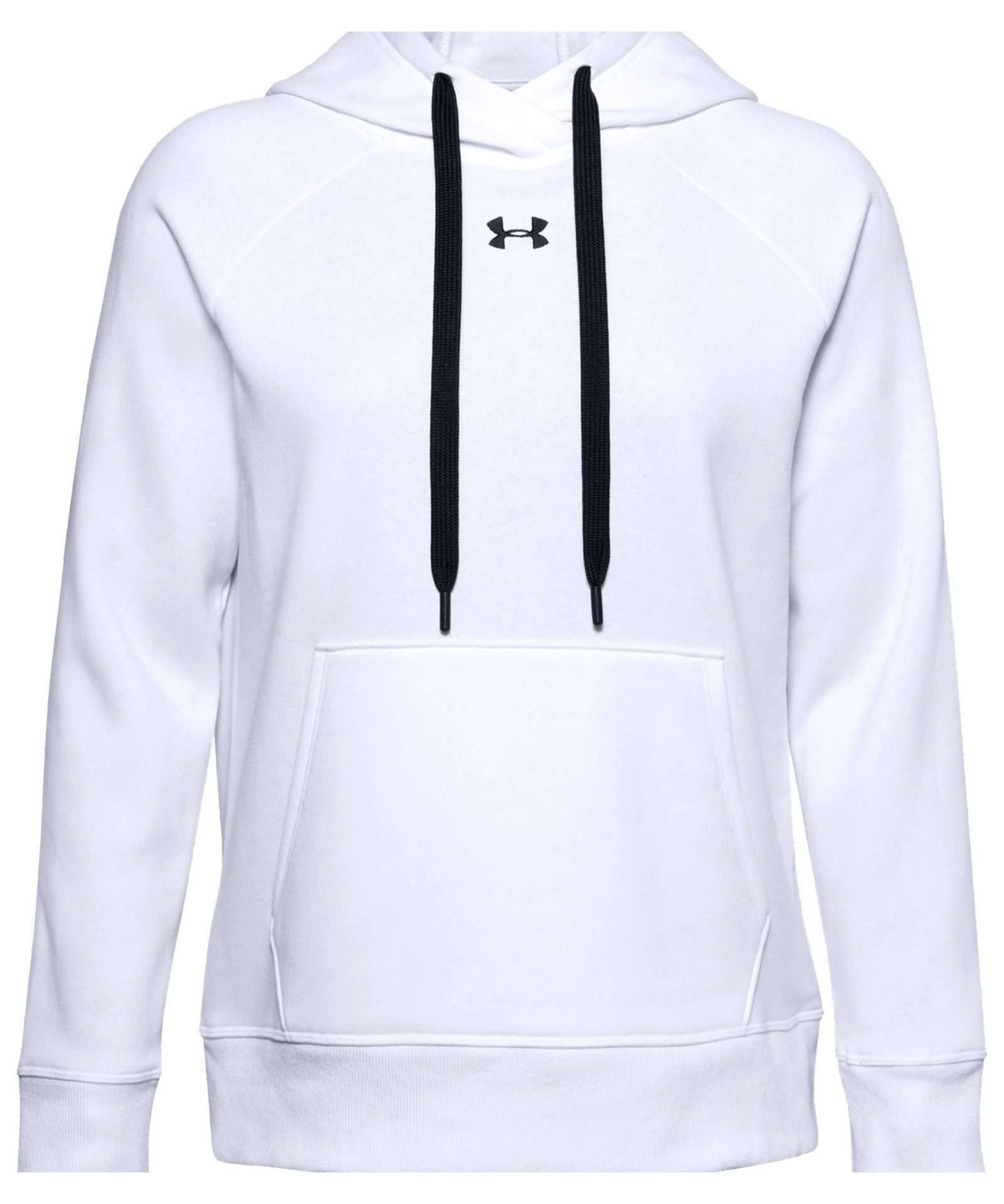 Under Armour Women's UA Rival Fleece HB Hoodie 1356317-100 White / Black
