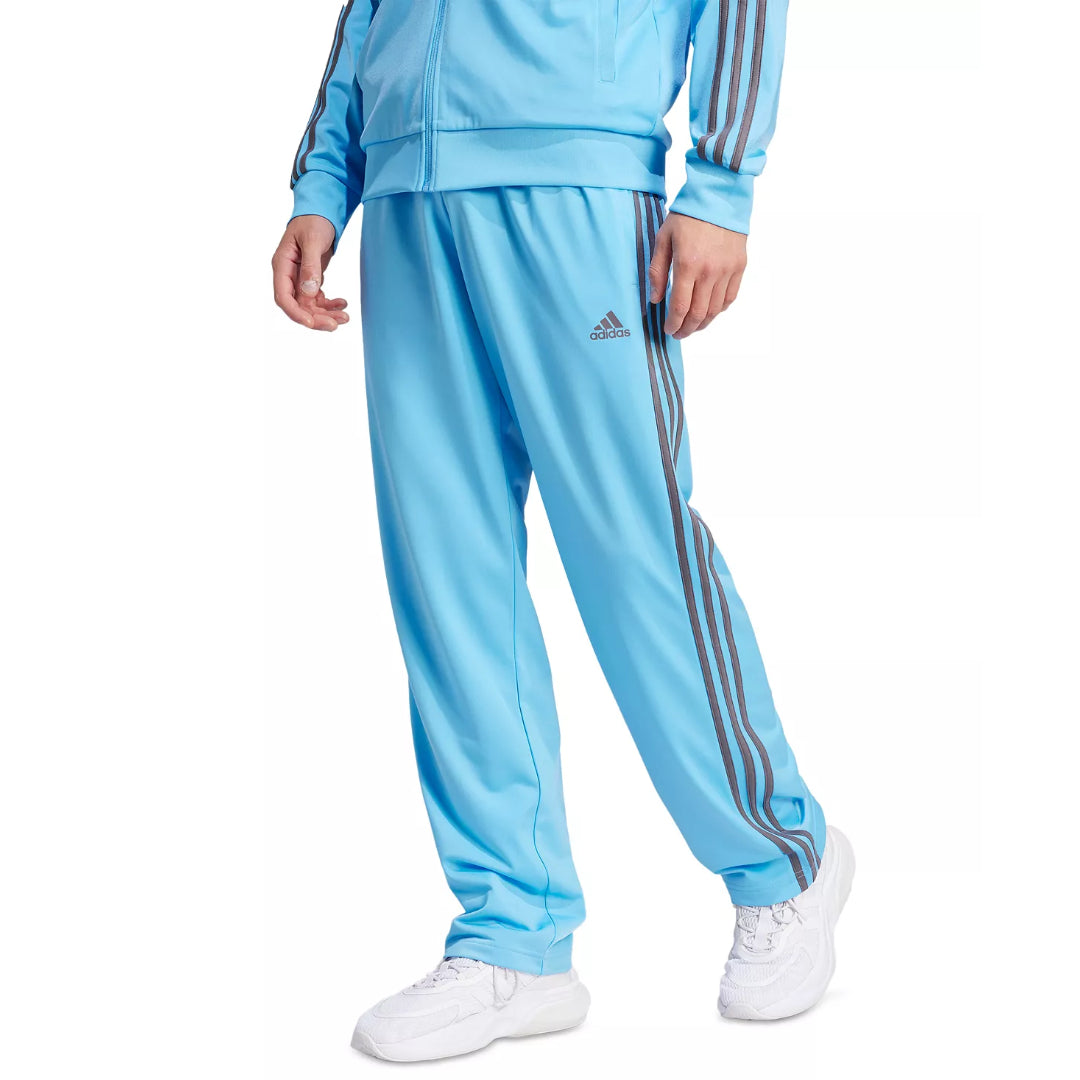 adidas Men's 3 Stripes Essentials Open Hem Track Pants