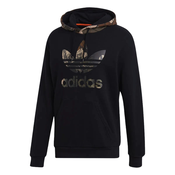 Stylish adidas Originals Men's Camo Hoodie in versatile camouflage print, perfect for urban streetwear.