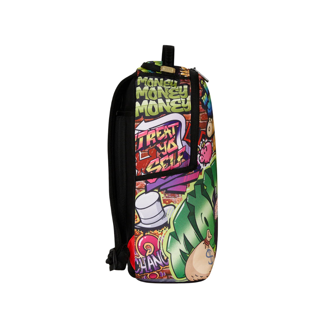 SPRAYGROUND MONOPOLY GRAFFITI GOLD RUSH DLXR BACKPACK