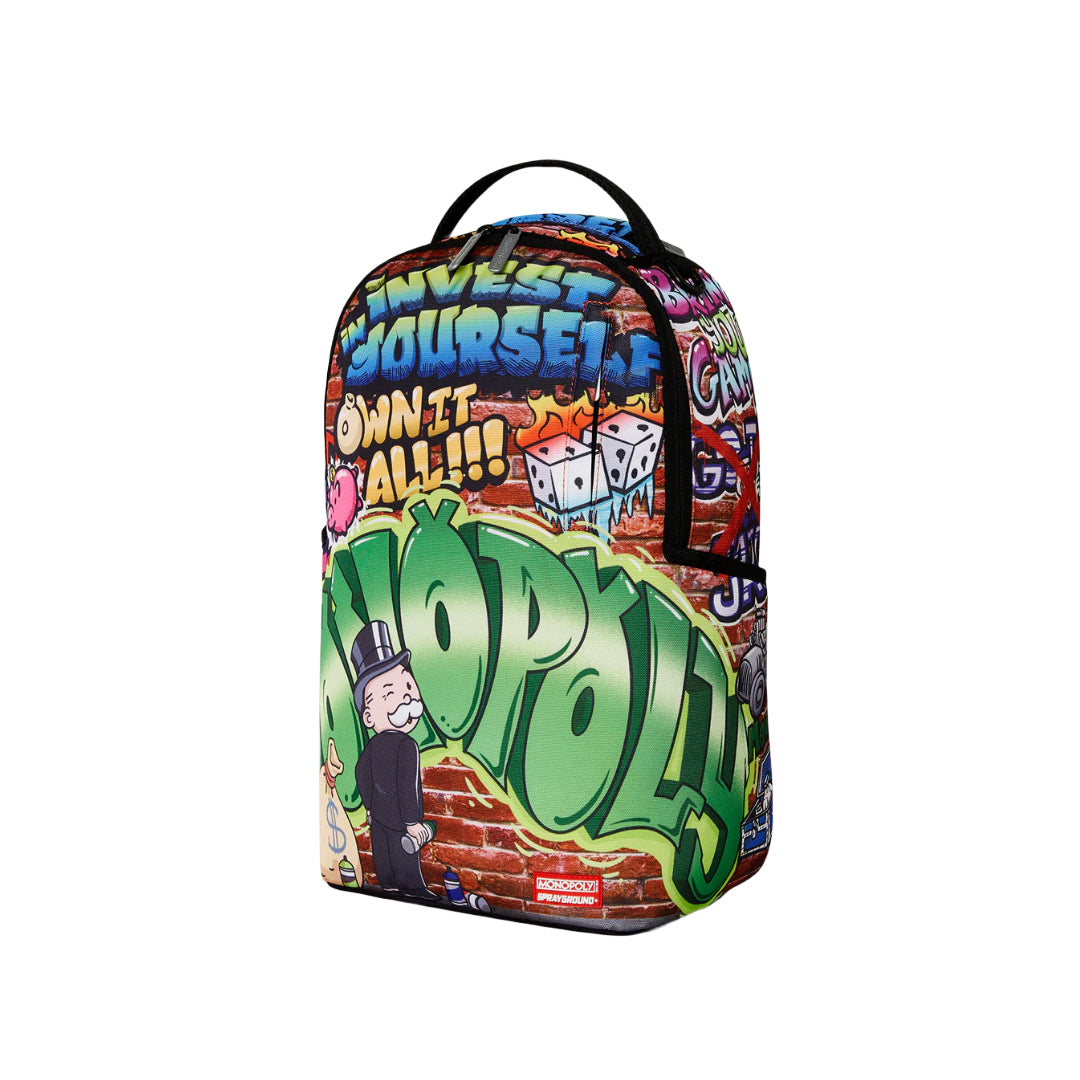SPRAYGROUND MONOPOLY GRAFFITI GOLD RUSH DLXR BACKPACK