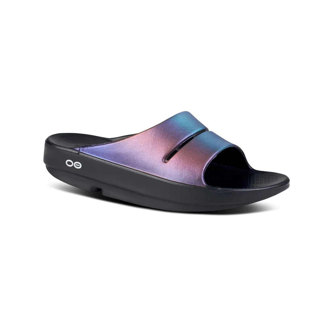 Oofos Ooahh Luxe Women's Sandal - Midnight Spectre