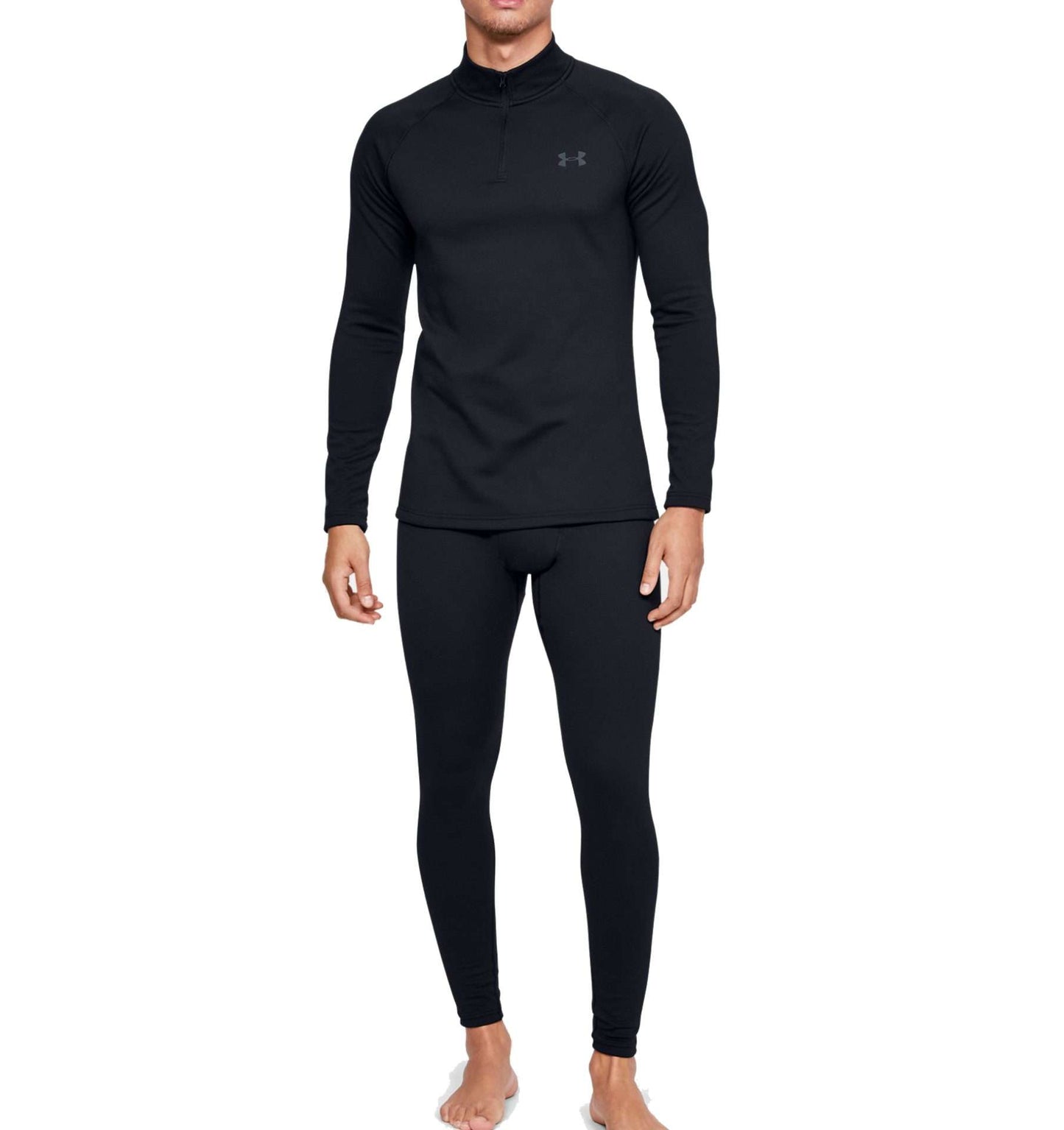 Under Armour Men's ColdGear® Base 4.0 ¼ Zip 1343242 001 Black