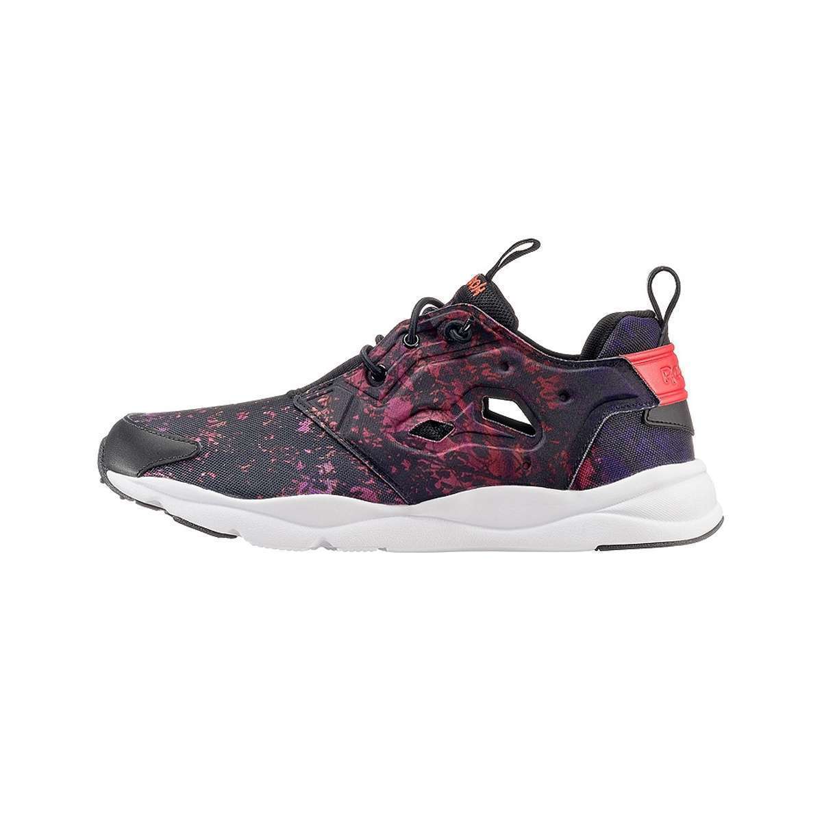 Reebok Women's Furylite Shoes,V62742,Black/Poppy Red