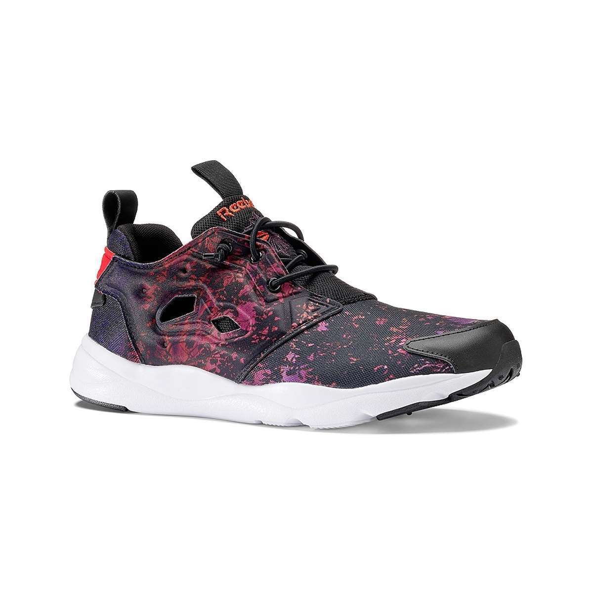 Reebok Women's Furylite Shoes,V62742,Black/Poppy Red