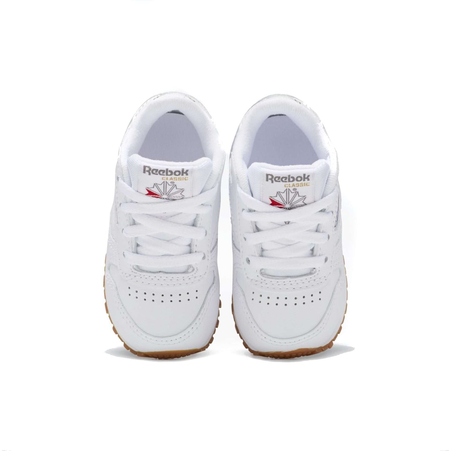 Reebok Kid's(Toddler) Classic Leather Shoes,V69626,White/Gum