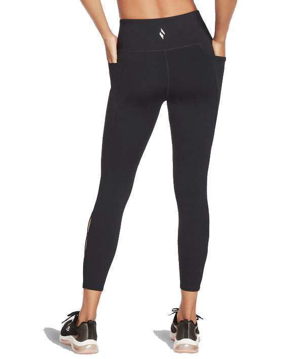 Skechers Women's Diamond Slit HW 7/8 Legging W1LG150 Black