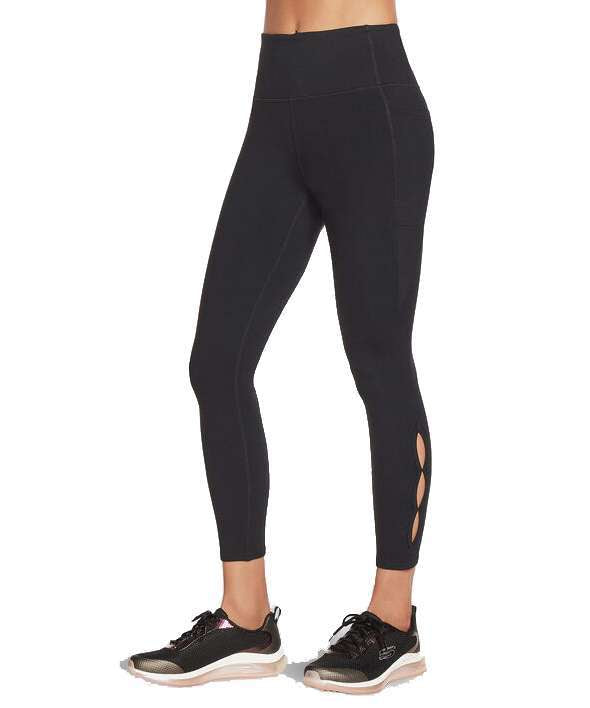 Skechers Women's Diamond Slit HW 7/8 Legging W1LG150 Black