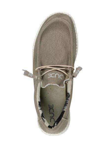 Hey Dude Men's Wally Stretch Shoes - Beige