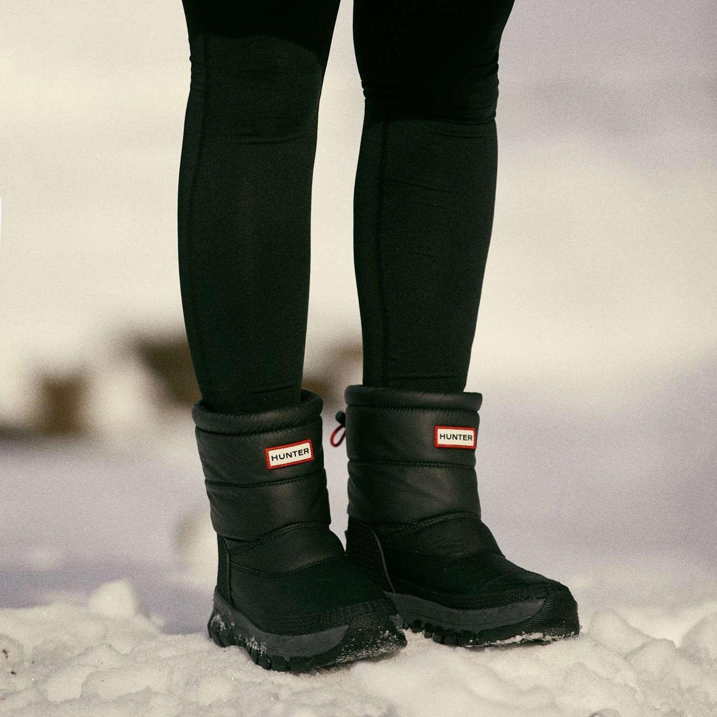 Hunter Women's Original Insulated Short Snow Boots - Black (WFS2106WWU)