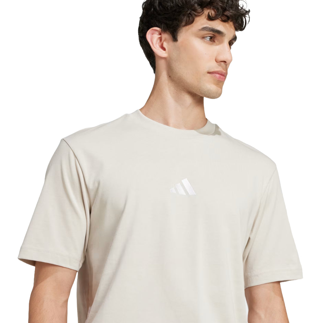 adidas Men's Essentials Small Logo Single Jersey Tee image 3