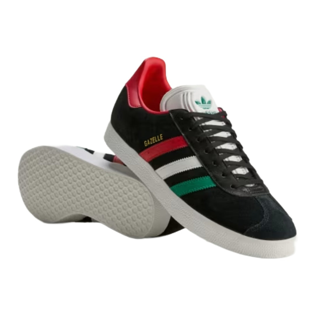 adidas Gazelle Soccer Shoes - Core Black Ftwr White/Better Scarlet
